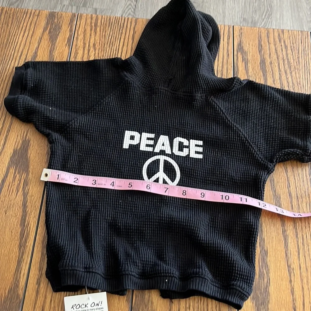 Doggie thermal hoodie in black